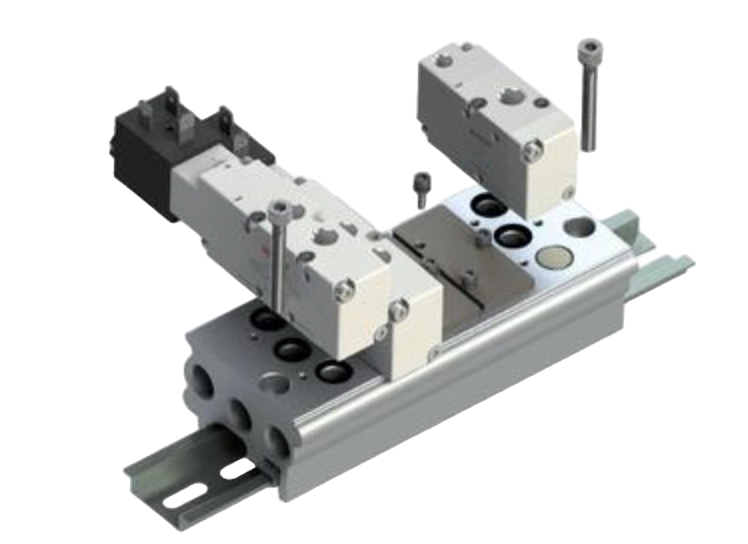 Aignep Manifold Base for Valves 01V - 1/8 NPTF 01VB00 NPTF