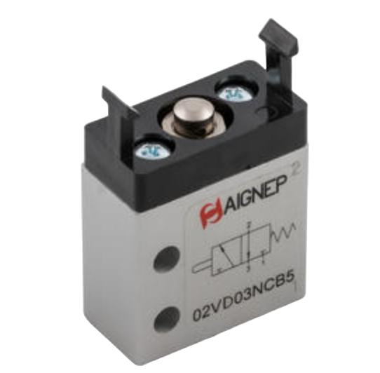 Aignep Micro Valves Panel Mounted Actuator - Metric 02VD